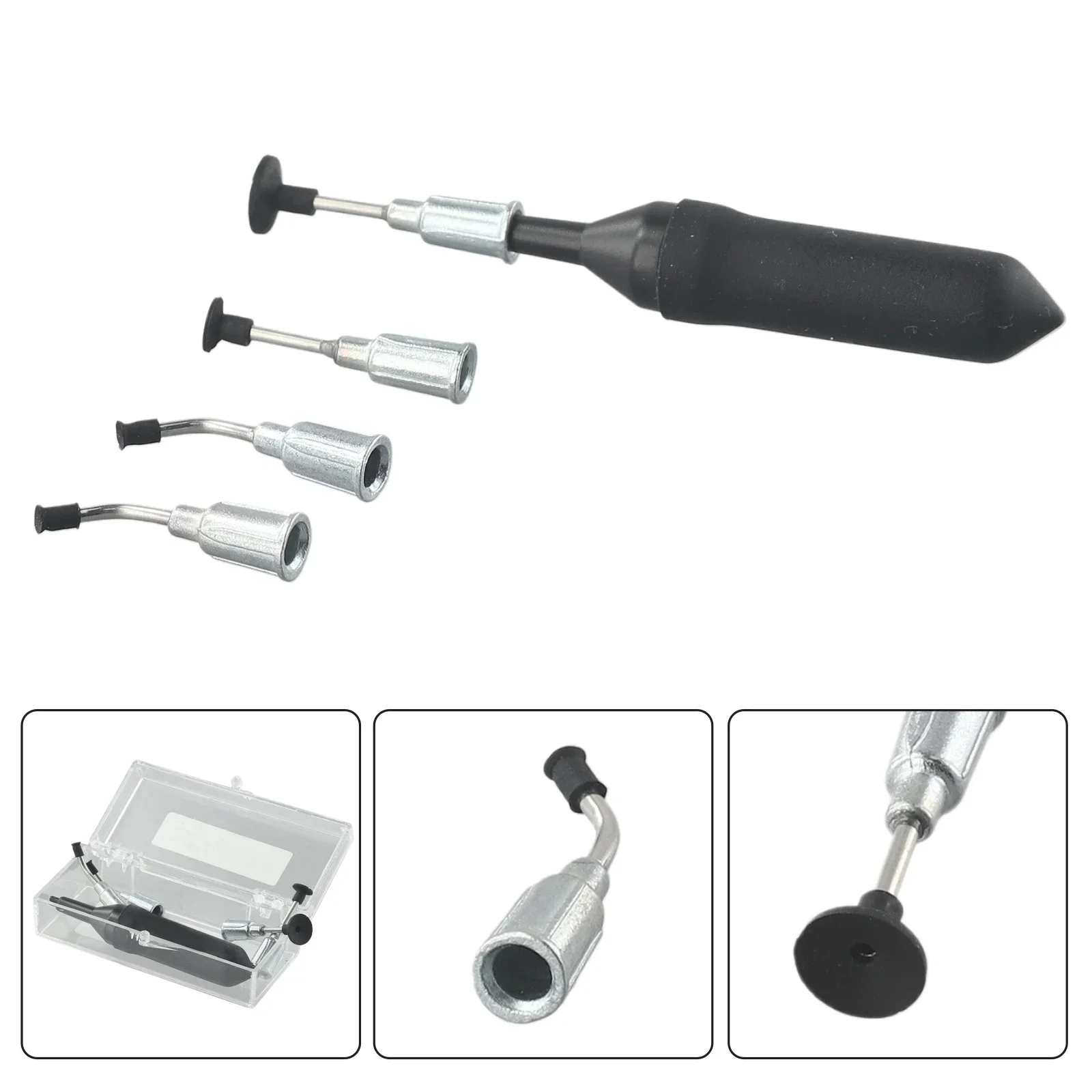 Vacuum Pen Kits With 4 Suction Cups IC Tweezers IC Chip Extractor Puller Holder Desoldering Sucking Pen Pick Up Hand-Tools