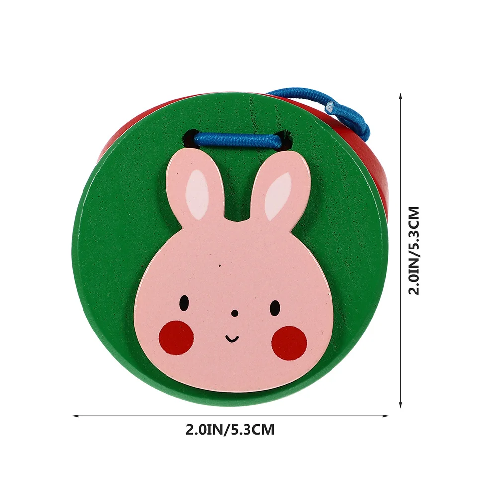 

6Pcs Children's Castanet Percussion Instruments Cartoon Style Develop Interest Musical Teaching Aid Cognitive Development