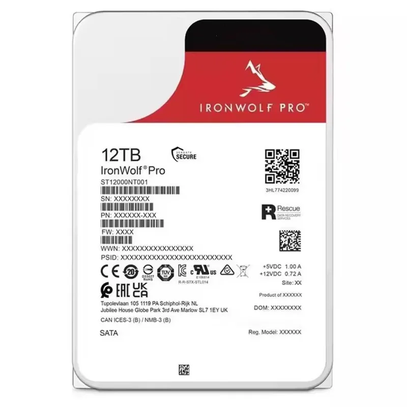 Original Brand ST12000NT001 12TB 3.5 Internal Hard Drive 256MB 6Gb/s SATA 3.5