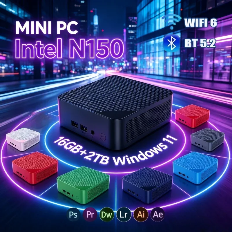 multi-function-mini-gaming-computer-intel-n150-2026-windows-11-16gb-ram-optional-2tb-ssd-wifi6-bt52-travel-office-tiny-desktop
