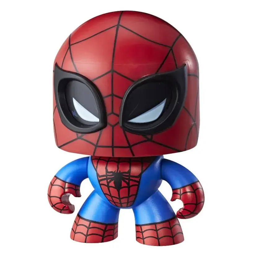 Spot Genuine Hasbro Mighty Muggs Marvel Spider-Man Captain America Strange Doctor Face Changing Doll Model Hand Action Statue