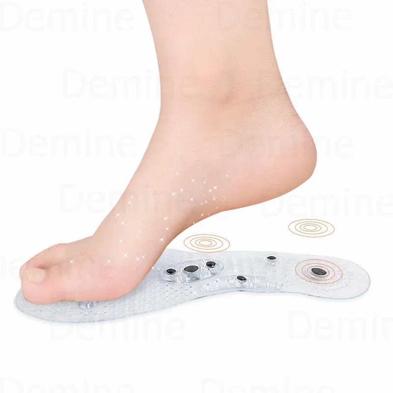 Foot Massage Magnetic Massage Insole Massage Therapy Acupressure Magnetic Massage Insole Slimming Insoles Transparent magnets