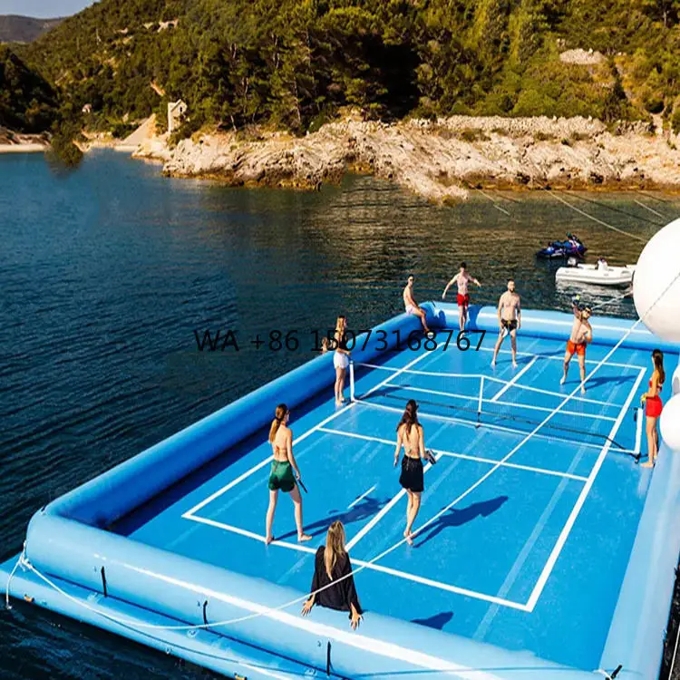 

Inflatable Floating Pickle Ball Pickleball Court Pvc Water Sport Platform Field Adult Outdoor Pool Portable Arena Yacht Custom
