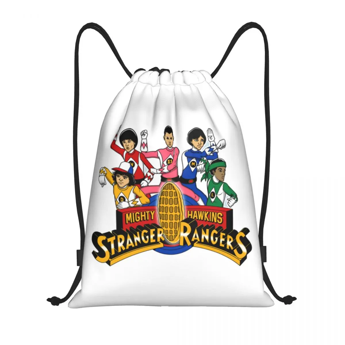 

Stranger Rangers Backpacks Casual Drawstring Bags Sports Bag Book Bags for Man Woman Students