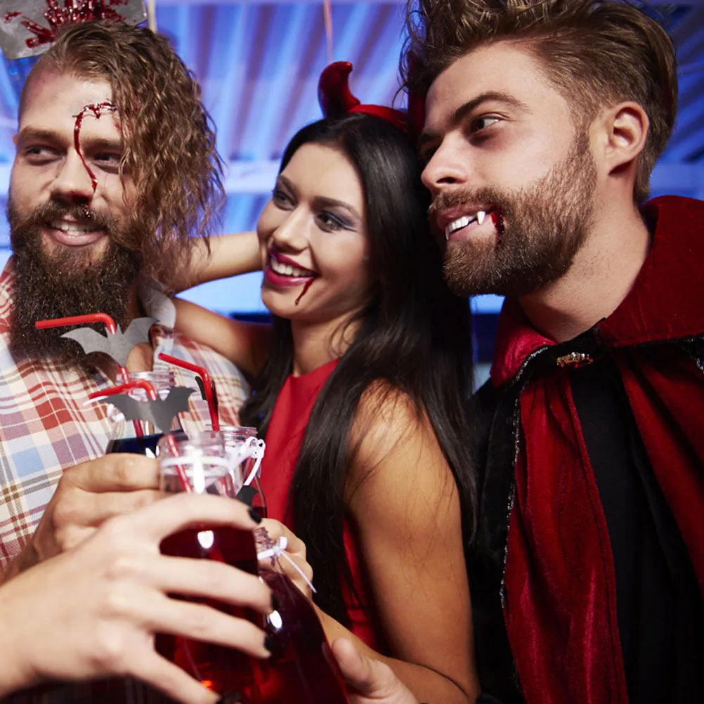 Dentaduras postizas de Halloween, decoración de PVC, accesorios de broma, disfraces, fiesta de terror, colmillos de Cosplay, diseño realista adecuado para todas las edades