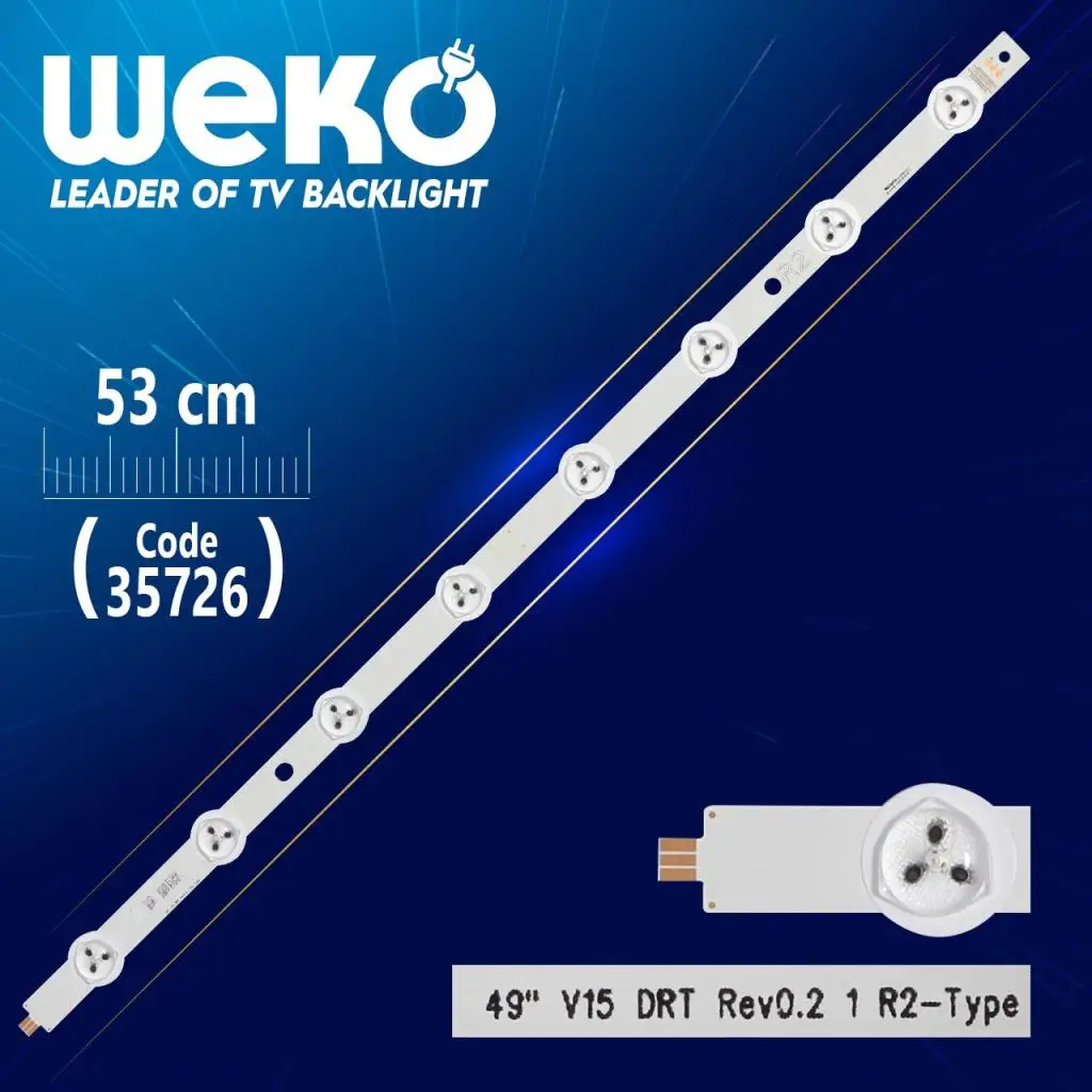 49 V15 DRT REV0.2 1 R2-TYPE - 53 CM 8 LED- (WK-1196)