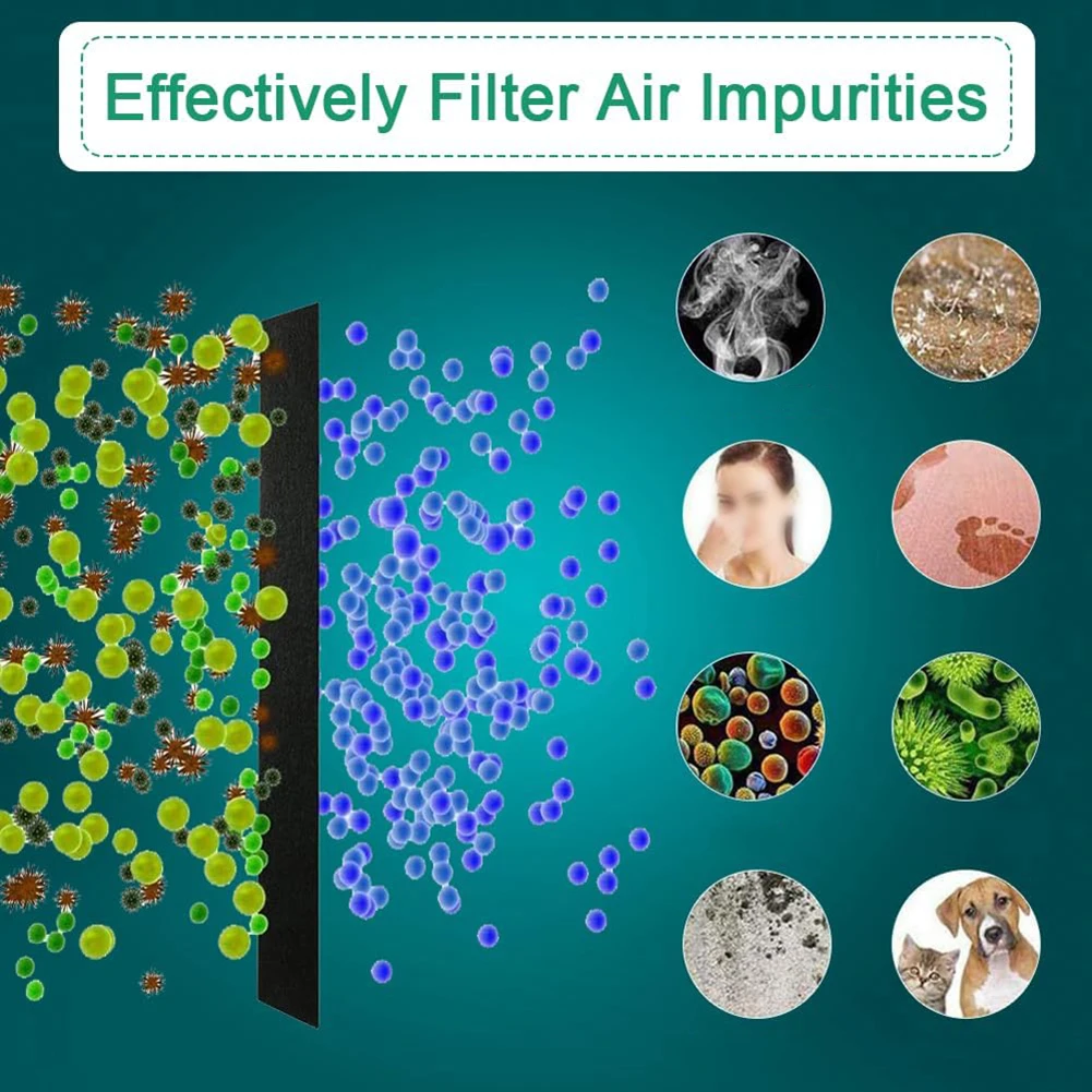 Filter Paper Activated Carbon Filter Convenient Note Air Impurities Dust Extra Large Filter Healthier Life Pad