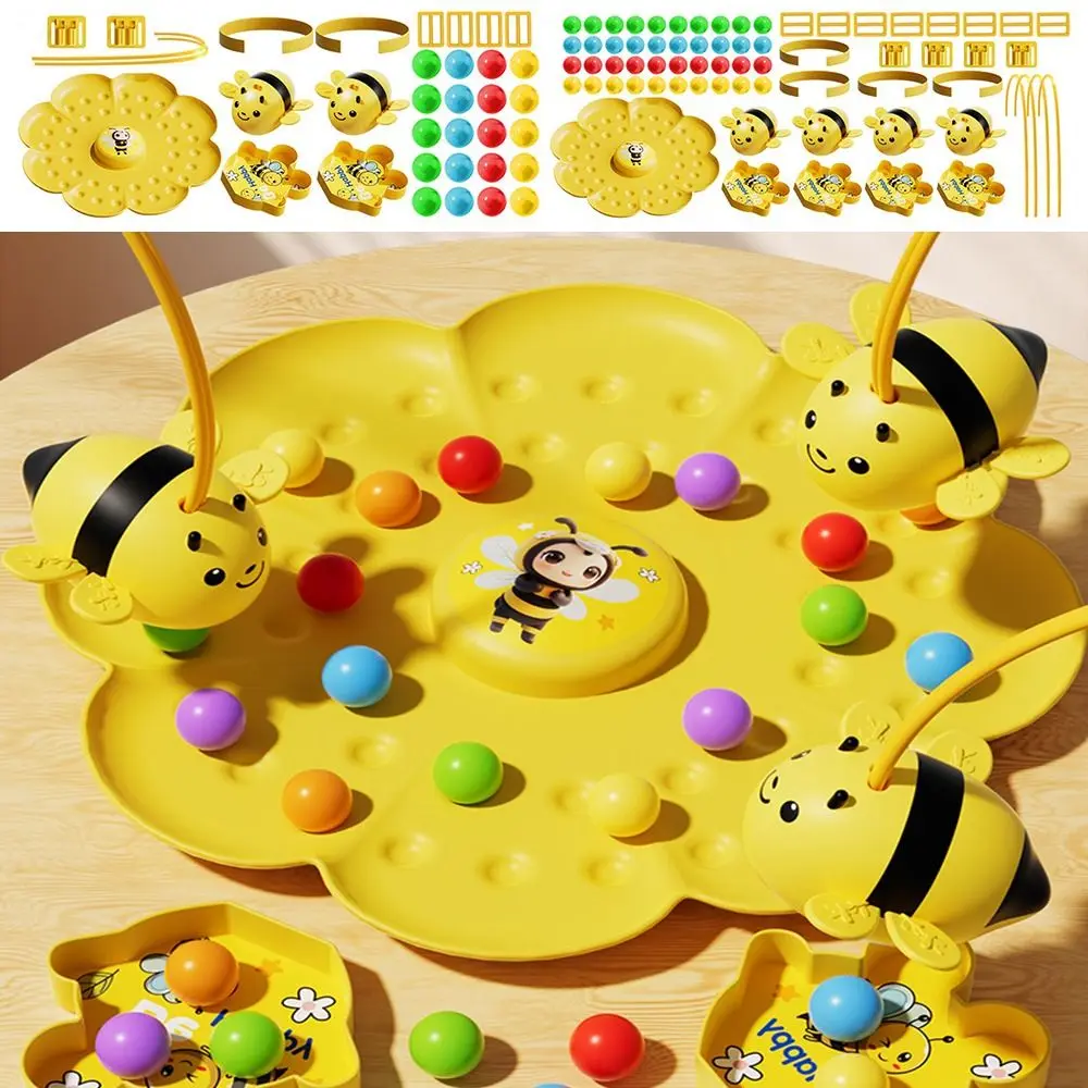 

Multicolor Puzzle Fishing Toys Parent-child Interaction Desktop Games Bees Collect Honey Board Game Color Cognition