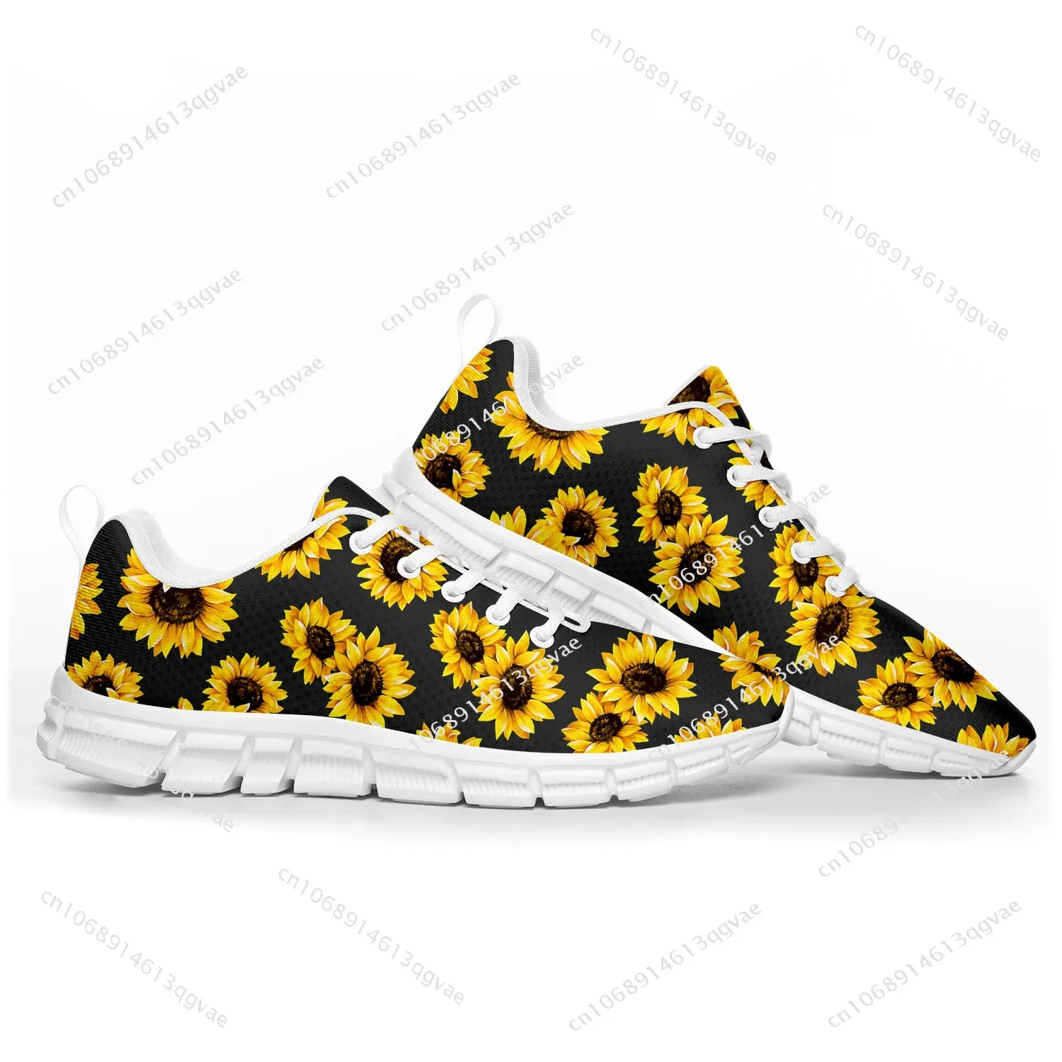 Sunflower Yellow Flower Sports Shoes Mens Womens Teenager Kids Children Sneakers Casual Custom High Quality Couple Shoes White