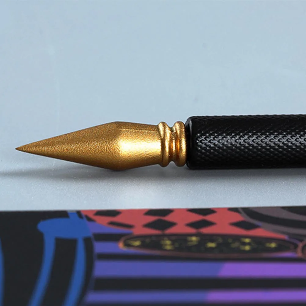 

8PCS Scratching Drawing Pen Portable Art Tool with Sharp Flat Tips Stylus for Coloring Scraping Creative DIY Fun Gift