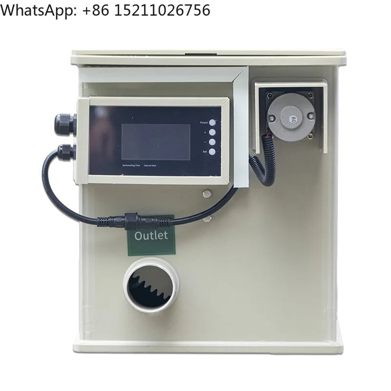Automatic Backwashing Micro Filter with Intelligent Control Small Rotary Drum Filter for Koi Pond & Aquarium Fish Tank