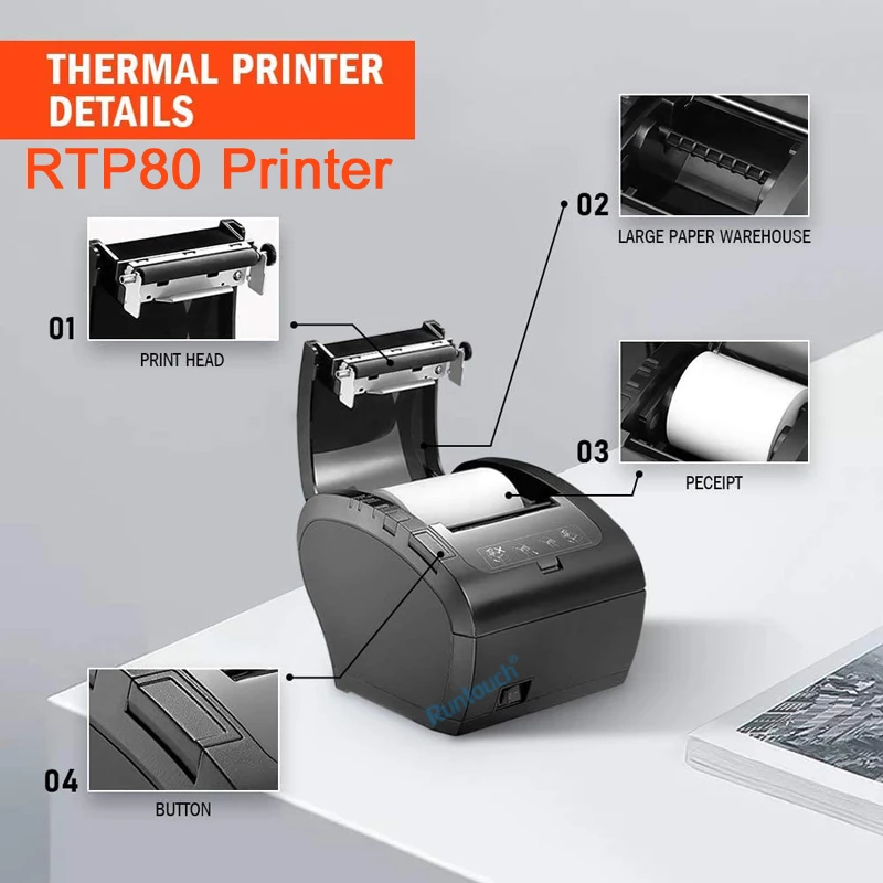 Order Pay Here Desktop Touch Screen Windows Android Pos System Cashier Machine With Printer And Cash Box