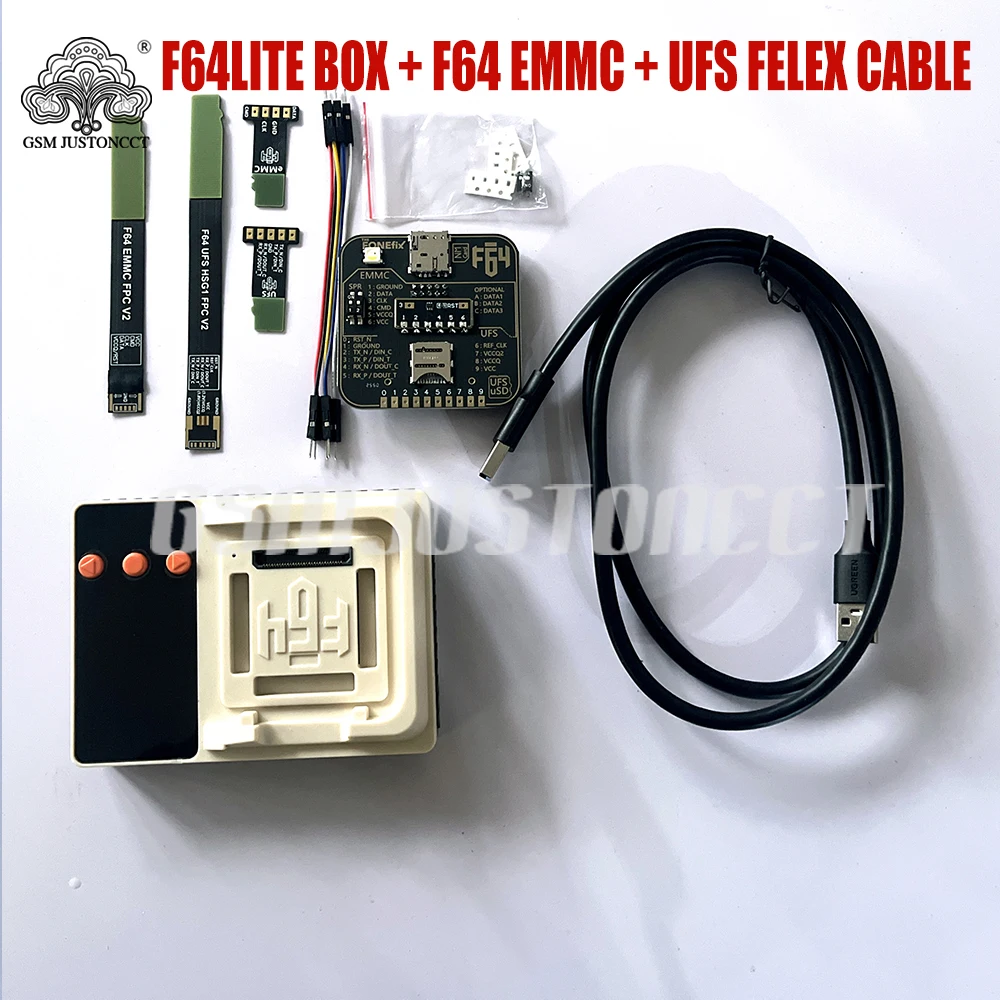 2026 Original F64 LITE BOX + UFS AND EMMC FPC V2 2 in 1 FELEX CABLE