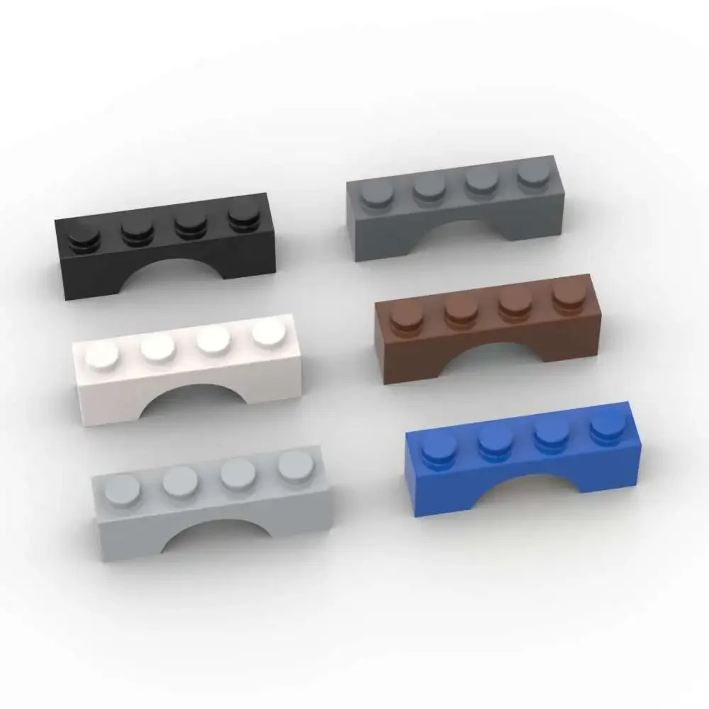 MOC 10 SZTUK 3659 1x4 Łuk Klocki Konstrukcyjne Zestaw Most Dom Zamek Cegiełki Cząsteczki Puzzle Pomysł DIY Zabawki Dzieci Urodziny Prezent Świąteczny