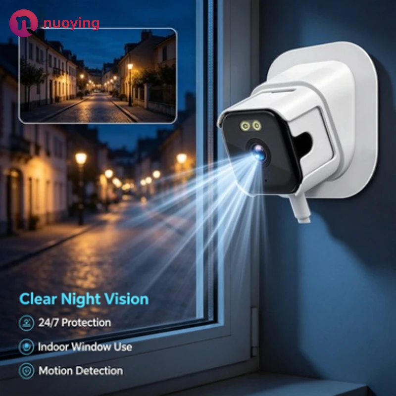 Miniaturowa kamera do monitoringu okien z łącznością WiFi, rozdzielczość 3 MP, obsługa dwóch pasm częstotliwościowych 2,4 i 5 GHz, kolorowy obraz w nocy, do monitorowania domu, zastępuje tradycyjne