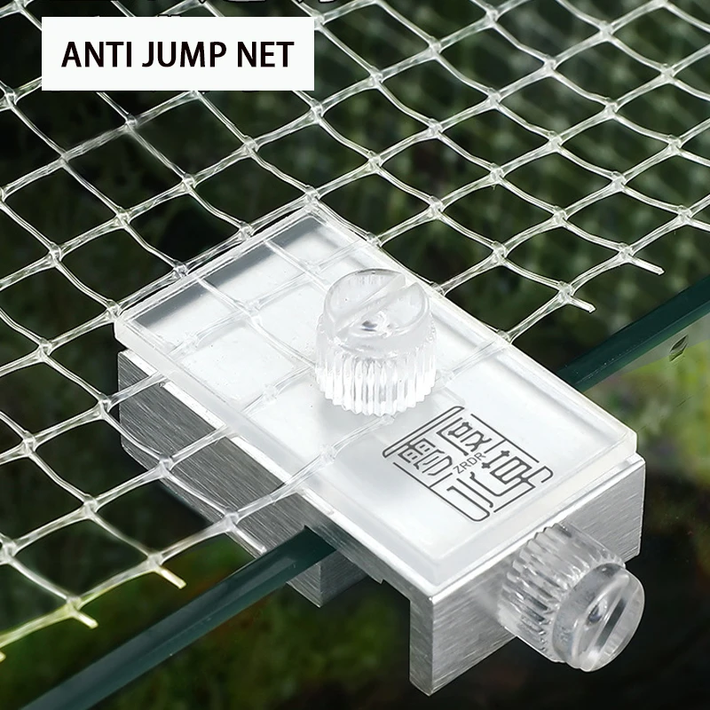 ZRDR DIY Aquarium anti jump net invisible net transparent net fish tank anti jump net anti escape replacement net