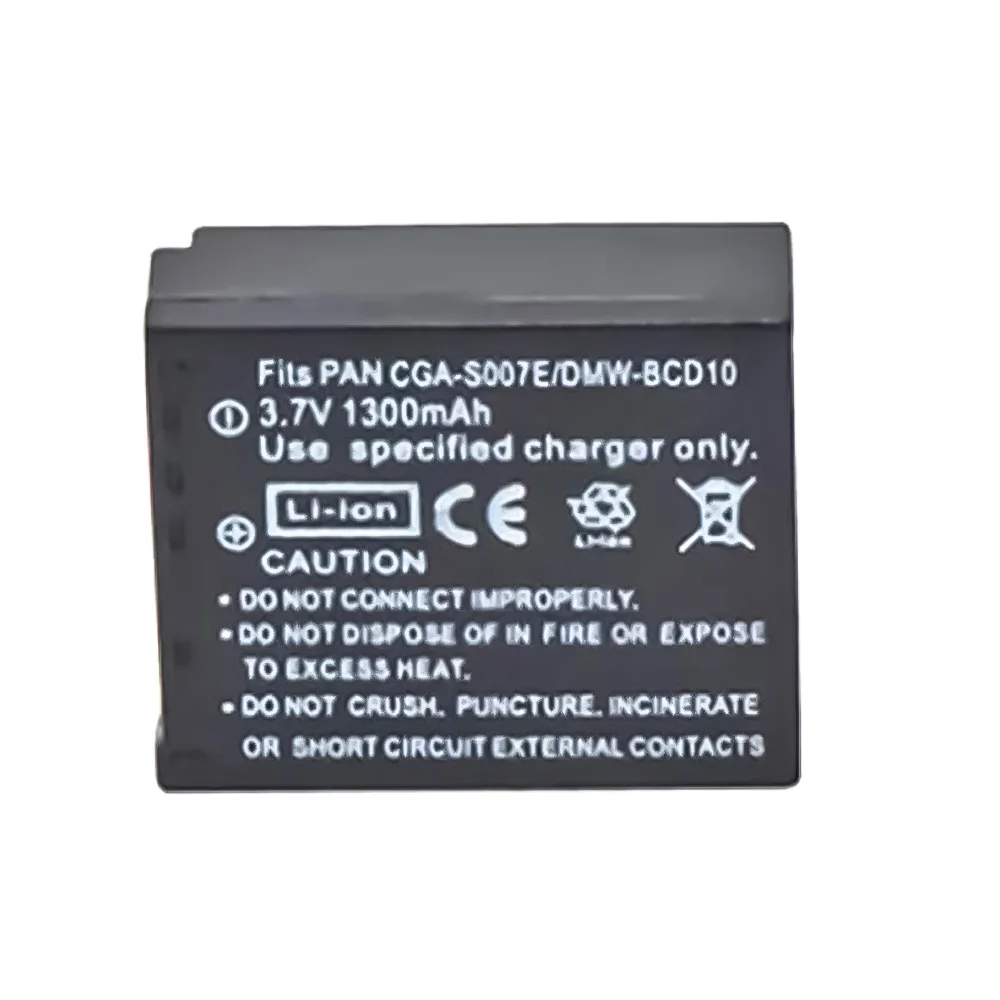 

CGA-S007E CGA S007E S007 S007A/1B BCD10 Battery For Panasonic Lumix TZ DMC-TZ3 TZ5 TZ4 Digital Camera Batteries