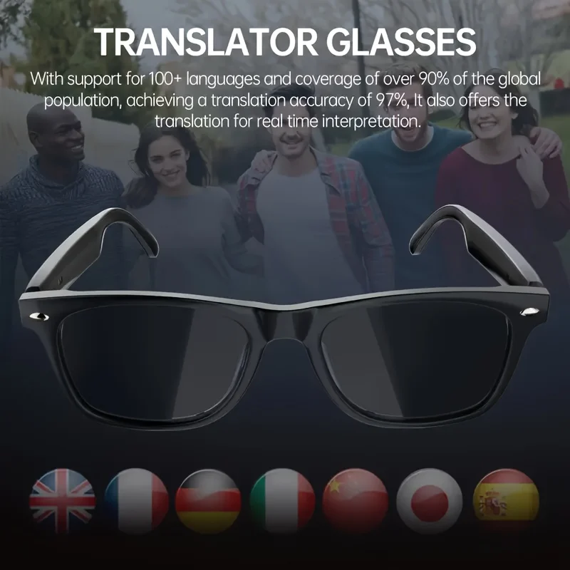 E13 AI Translate Smart Sunglasses Wireless Hands-Free Call Music  Smart Sport BT Sunglasses OutdoorAI Smart Glasses view 3