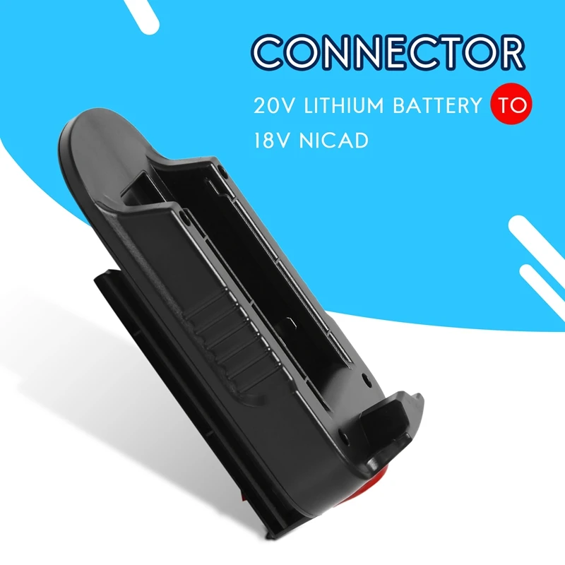 RISE-Hpa1820 배터리 변환 어댑터, 블랙 데커, 스탠리, 포터 케이블용, 20V 최대 리튬 배터리, 18V Ni-M