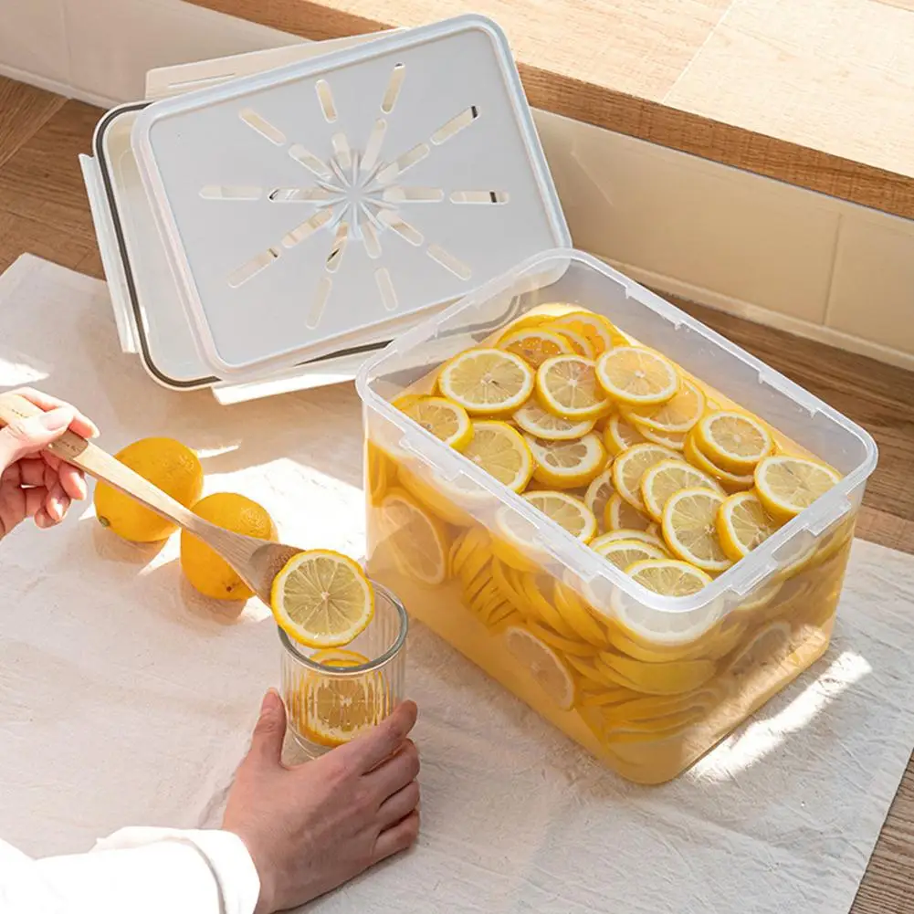 

Kimchi Press Ferment Storage Container Leakproof with Press Plate Sauerkraut for Travel Refrigerator Camping Household Picn D8R2