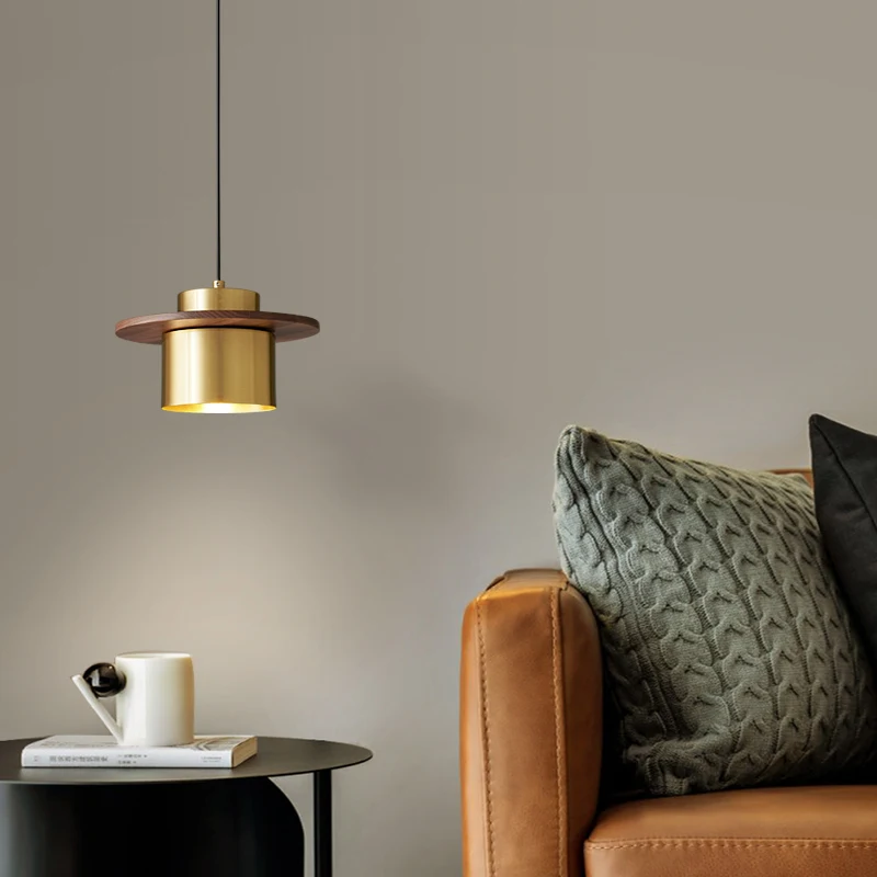 Black Gold Modern LED Pendant Light Copper Suspension Lightis for Living Dining Room Resturant Hanging Lamp Bedroom Pendant Lamp