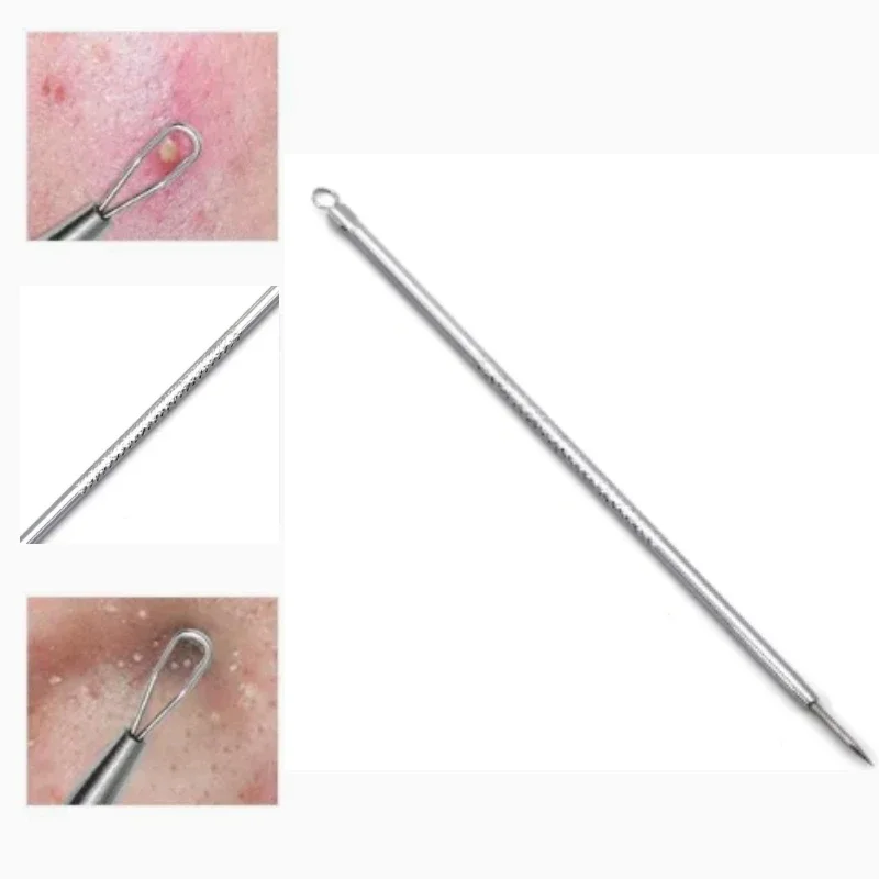 5pcs สิว Blackhead Remover คลิป ULTRA-Fine แหนบจุดสีดํา Blackhead EXTRACTOR สิวเข็มทําความสะอาดใบหน้า Skin Care เครื่องมือ