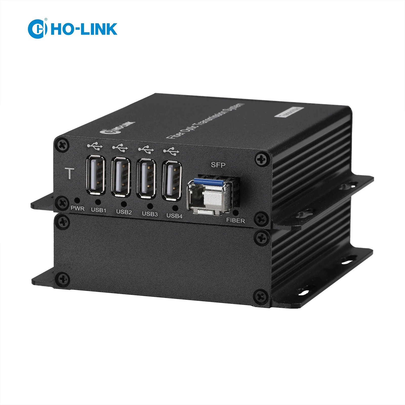 HO-LINK Fiber Optic USB Converter with 20km SFP LC Module Fiber Optic Extender