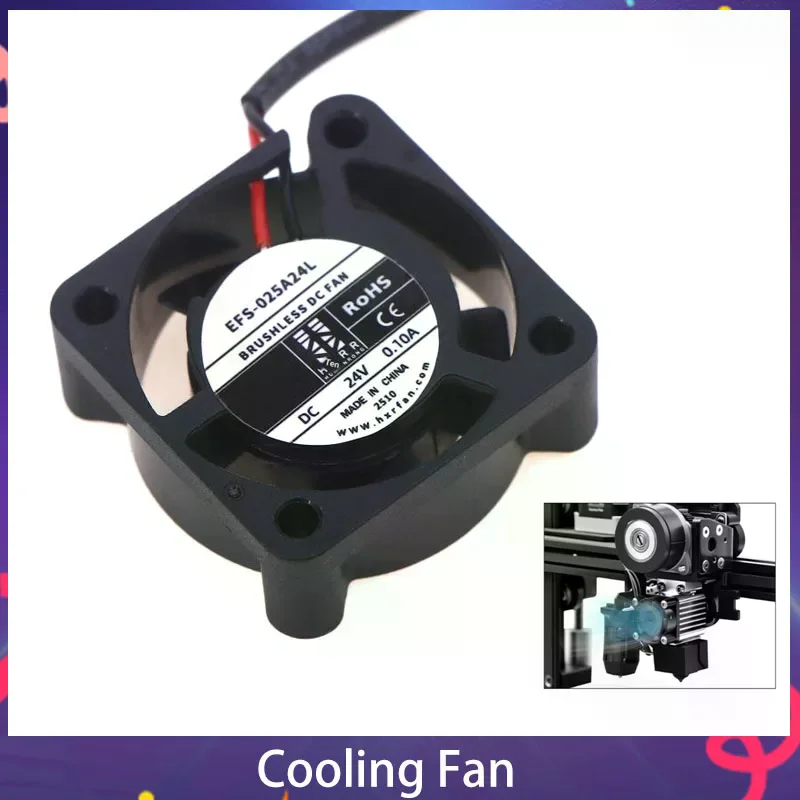 

Для CR-10 SE / Ender 3 V3 SE 2510 Осевой охлаждающий вентилятор DC 24 В Турбовентилятор Аксессуары для 3D-принтеров Вентилятор охлаждения с гидравлическим подшипником