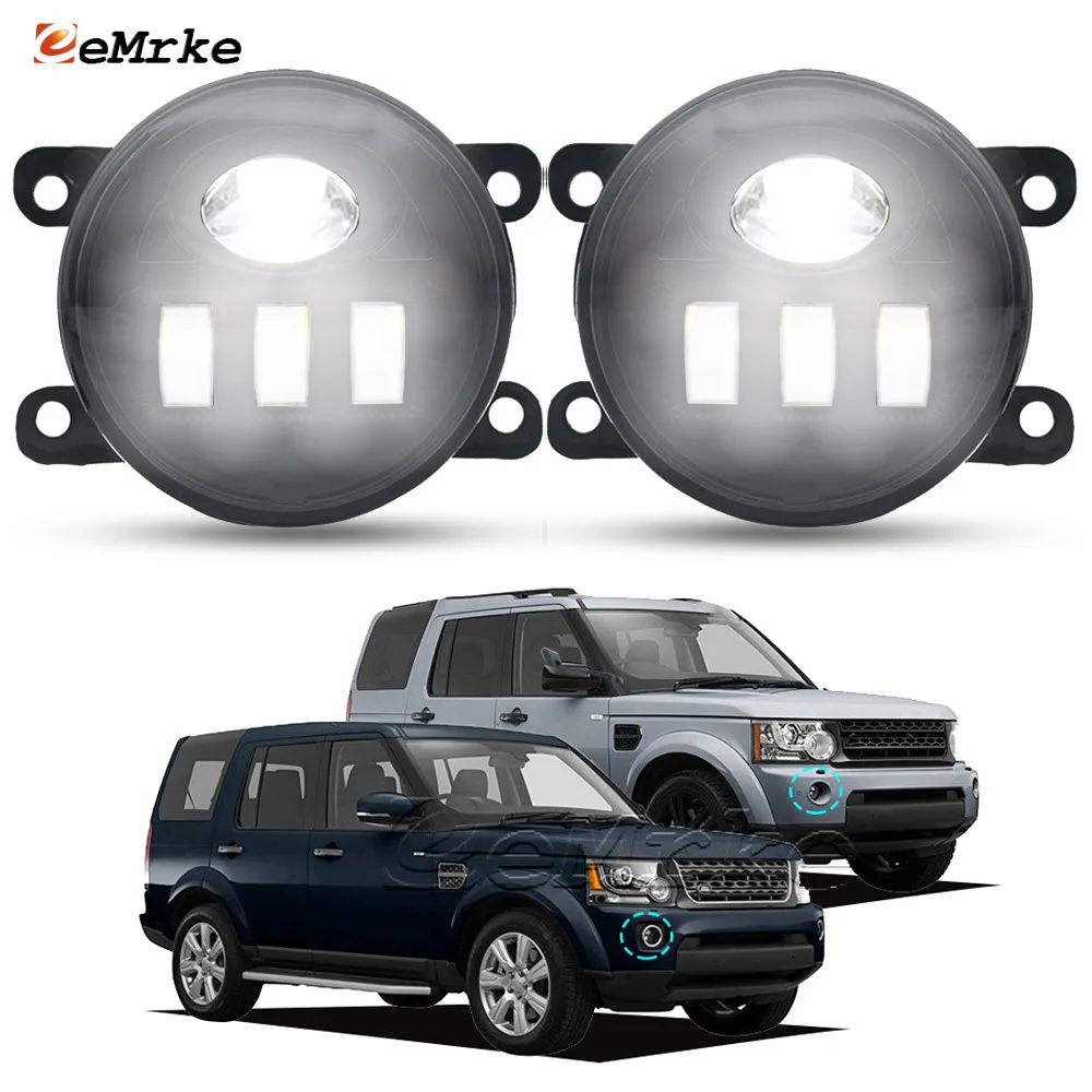 

Left & Right Led Car Fog Lights Assy PTF with Lens DRL Lamp for Land Rover Discovery 4 IV LR4 L319 2010 2011 2012 2013 2014 2015