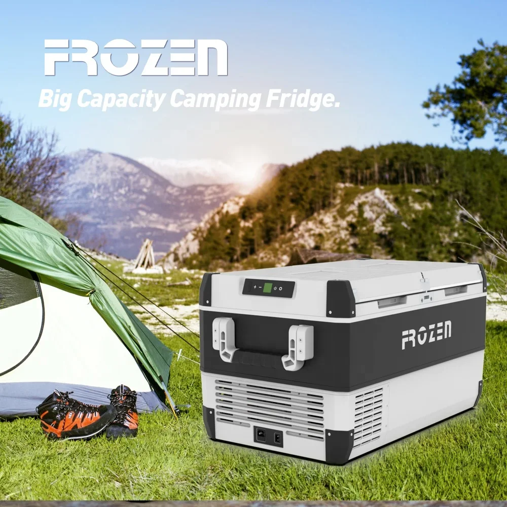 FROZEN 95 liter  large capacity car fridge camping freezer hunting cooler  portable refrigerator