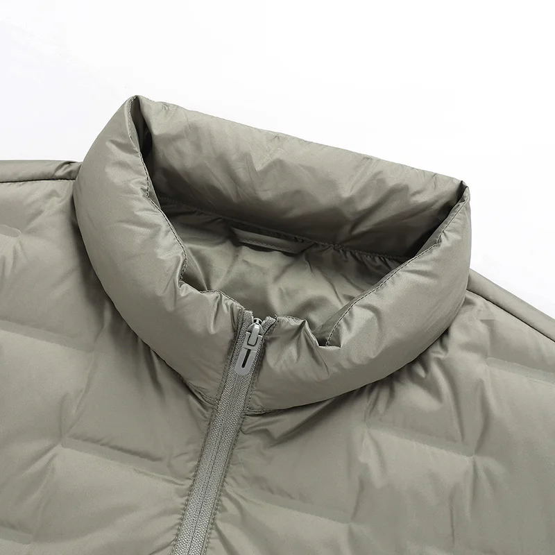 EUMERGX Chaqueta de plumón para hombre, Camping, senderismo, montañismo, abrigo acolchado ligero, impermeable, cortavientos cálido a prueba de viento para invierno