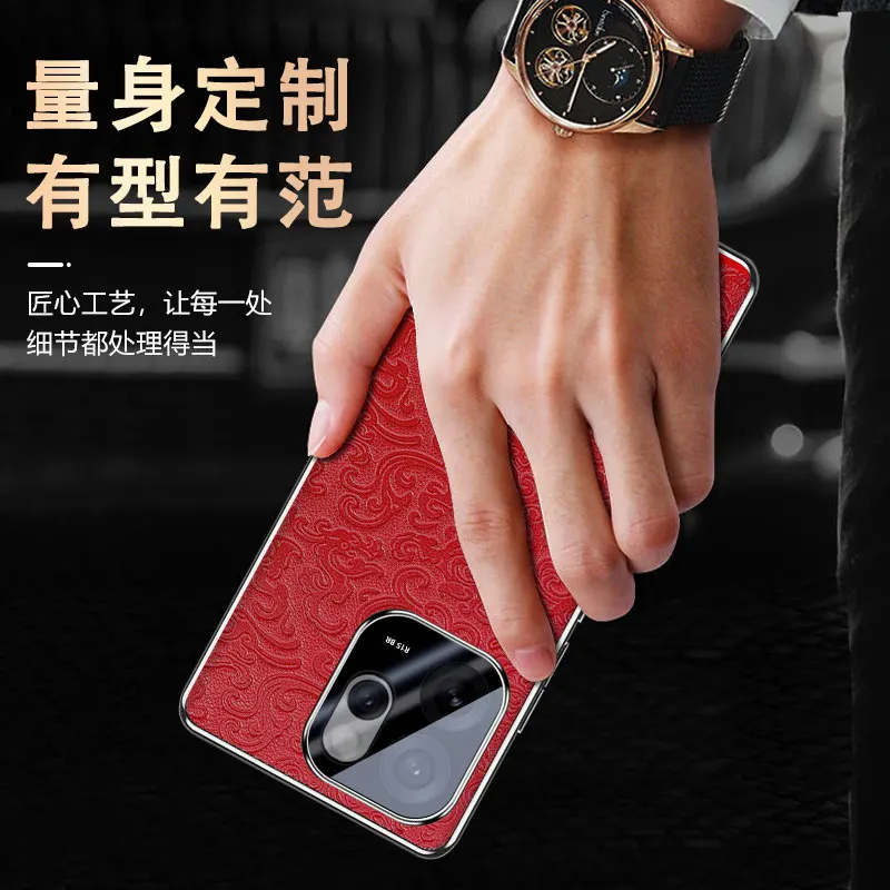 PC تصفيح + الإغاثة النقش الجلود الغطاء الخلفي ل ممن لهم Reno15 Reno14 Reno13 Reno12 Reno11 Reno10 Pro + حافظة هاتف مقاومة للصدمات