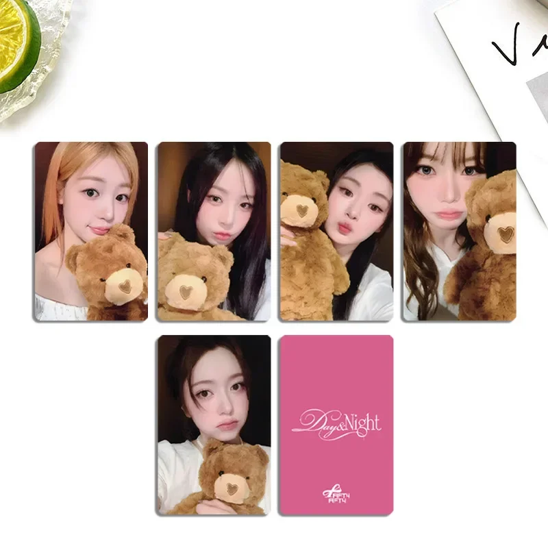 ألبوم KPOP Fifty Fifty Day & Night بطاقات صور K4 Store Benefit بطاقة عشوائية Aran Keena Sio مجموعة هدايا لمحبي البطاقة الخاصة