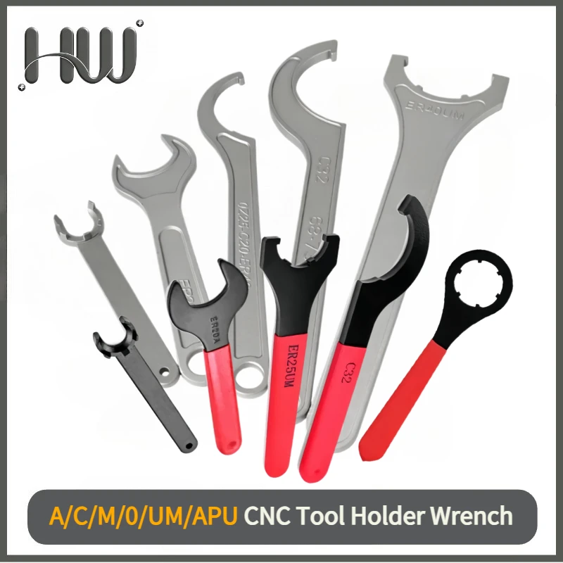 ER ISO APU Collet Wrench Nut Spanner ER8 ER11 ER16 ER20 ER25 ER32 ER40 ISO20 ISO25 ISO30 APU13 APU16 C25 C32 C40 ER16MS ER20MS