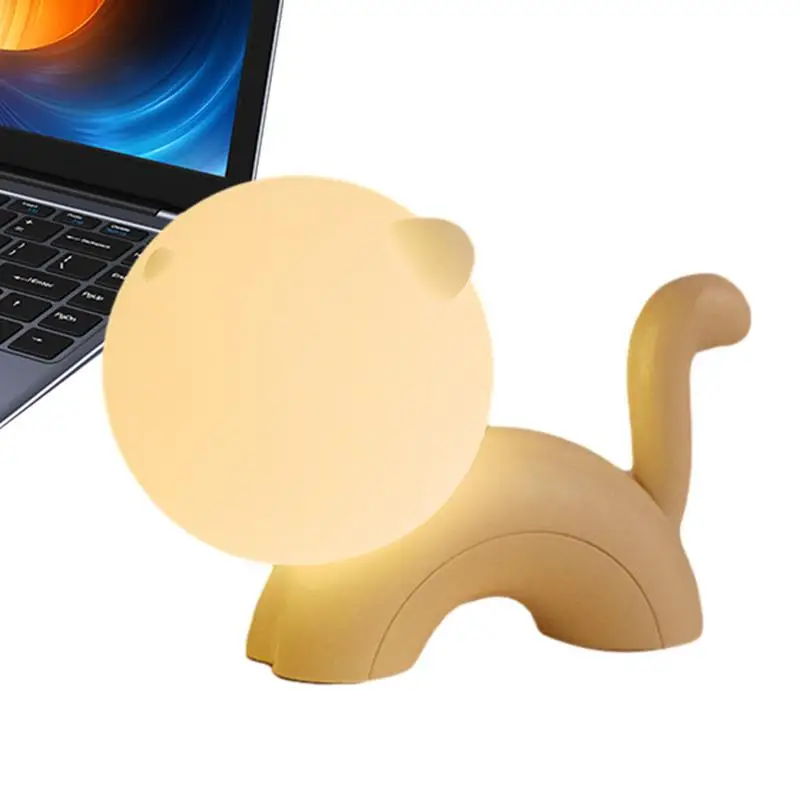 

Cat Lamp For Kids Touch Sensor Kids Nightlight Animal Lamp Desk Lamp Cat Lamps Silicone Cute Night Lights Room Decor