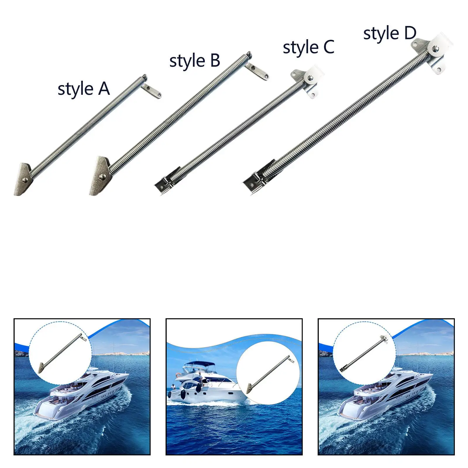 

Adjustable Stainless Steel Boat Hatch Door Strut Lid Spring Support Rod for RV Camper Hatch Cover Installation