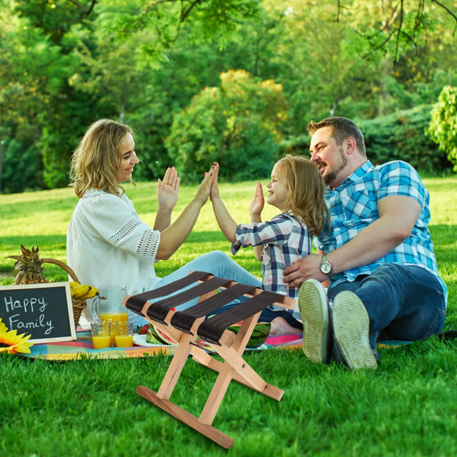 

Складной портативный стул для кемпинга, рыбалки, походов, пикников, путешествий и активного отдыха на природе, легкий, компактный, прочный, деревянный