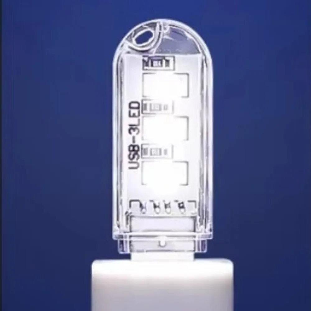 Portable 3LED USB Night Light 5V DC Mini Table Lamp White Light Book Reading Flashlight for Lighting Computer