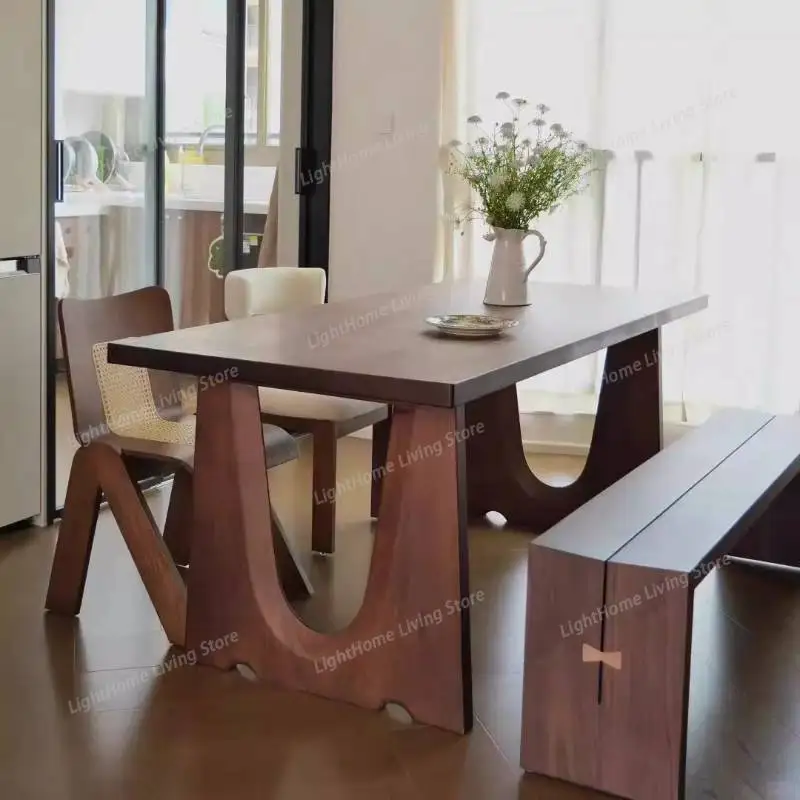 

Reading Wooden Dining Tables Square Office Kitchen Industrial Dining Tables Manger Coffee Mobili Arredamento Casa Furniture