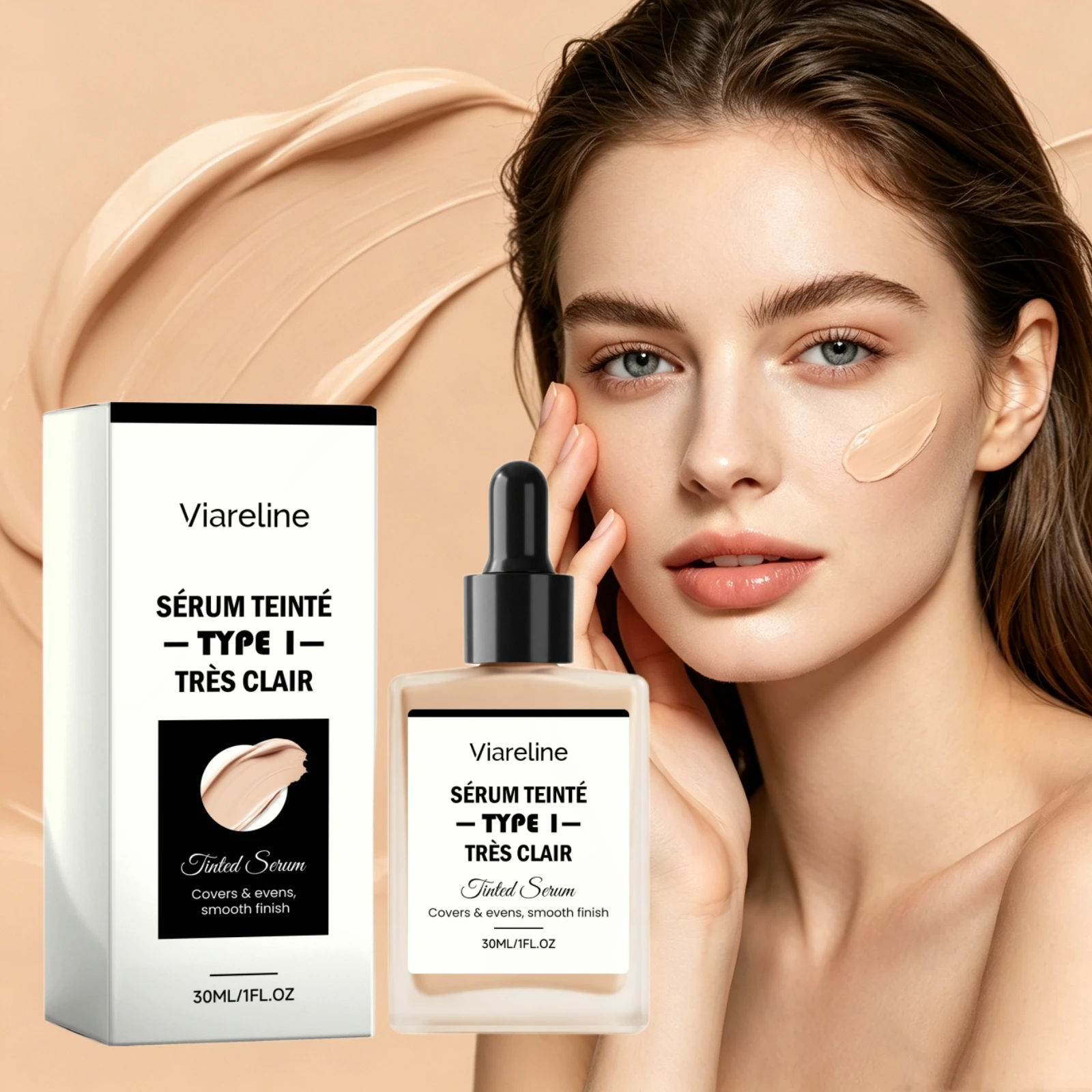 Hydrating Even Tone Concealer Serum Cream Cover Blemishes Brighten Dull Smooth Finish Matte Makeup Base Tinted Concealer Serum