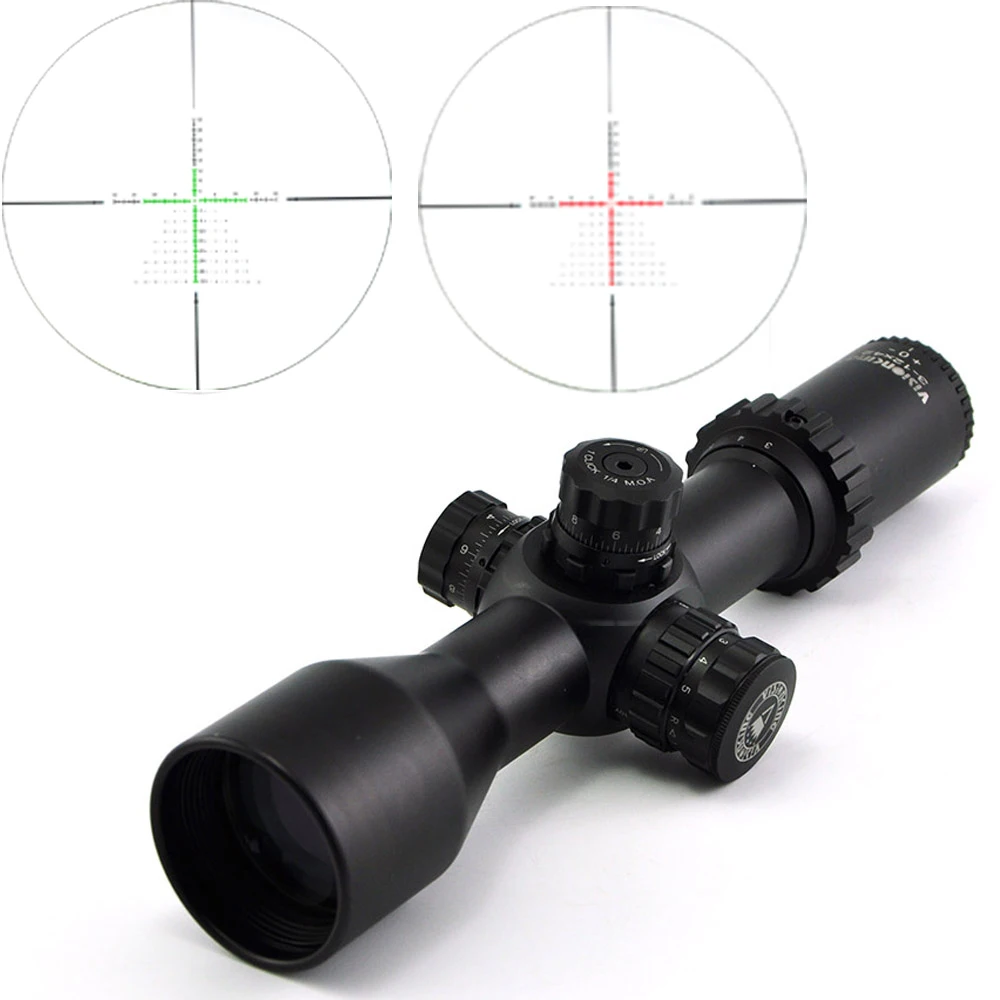 Imagem -02 - Visionking-tactical Iluminado Mil-dot Rifle Scope Largo Ângulo Riflescope Primeiro Plano Focal Ffp Target Shotting 312x42 Fmc