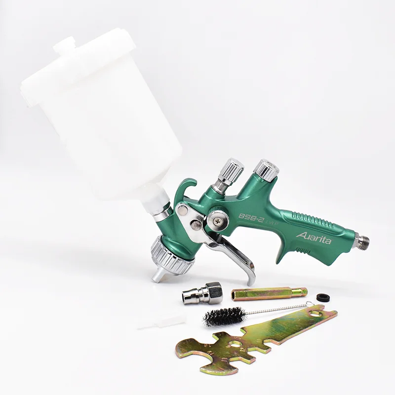 

LVLP Car Spray Gun Auarita L-898-2 Spray Paint Gun 1.3mm Nozzle Gravity Air Sprayer High Atomizing Auto Spray Tool Painting Kit