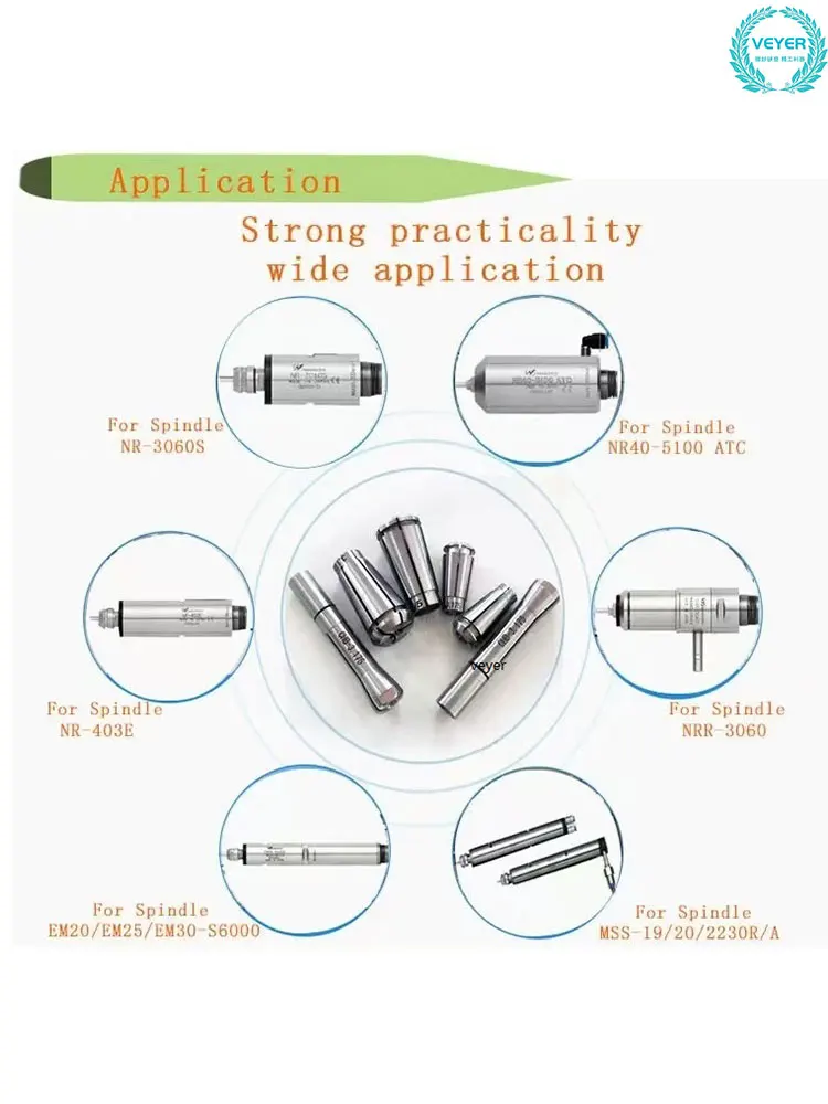 【Free Ship】Collet Chuck PCB Splitter VEYER CHK 3.175/3.0/4.0/5.0/6.0 Spindle Collet CNC Machine Parts