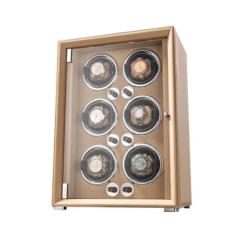 FLZX Leder Uhr Wickler Box Mechanische Uhr Automatische Wicklung Gerät Haushalt Multi Slot Shaker männer Uhren Lagerung Display Box 9