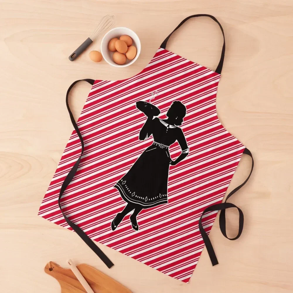 

There Arose Such a Clatter Mystery: candy cane stripes Apron Waterproof work ladies professional hairdressing Apron