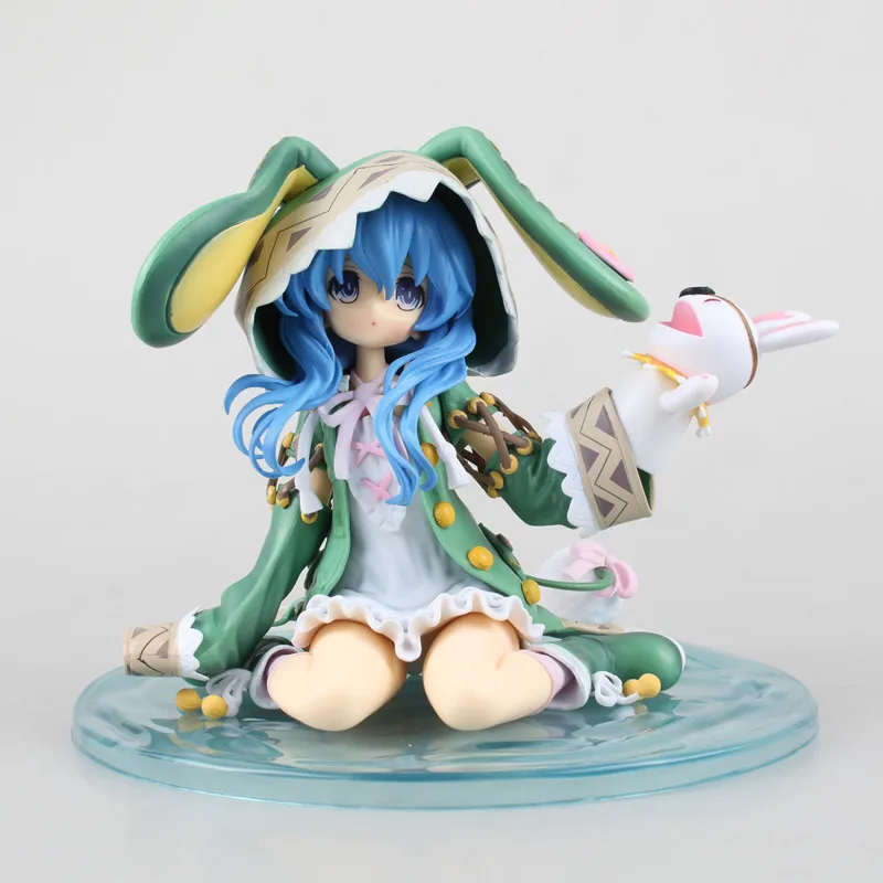 Date A Live Anime Figure Himekawa Yoshino Model Dolls Figurine Kneeling Green Rabbit Action Figures Decor Figurine Anime Periphe