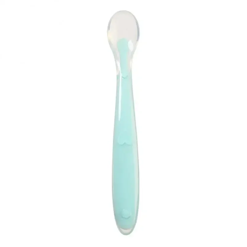 Childrens Spoon Environment-friendly Baby Care Rice Paste Spoon Soft Silicone Suitable For Babies Over 4 Months Tableware Safe