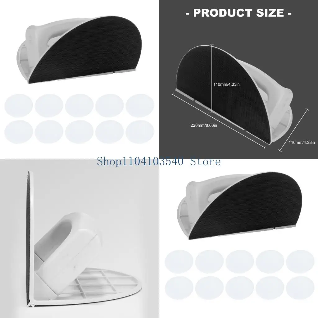 02DC Professional Wall Corner Grinding Tool with 10 Sandpapers Recyclable Design Sanding Frame set for Precise 90 Degree Edges