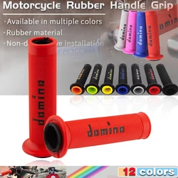 Guiador da motocicleta Domino, Brake Grips de borracha gel, Universal Handle Grip, ATV Dirt Pit Bike Racing, Motocross, 7 em, 8 em, 22mm, 24mm