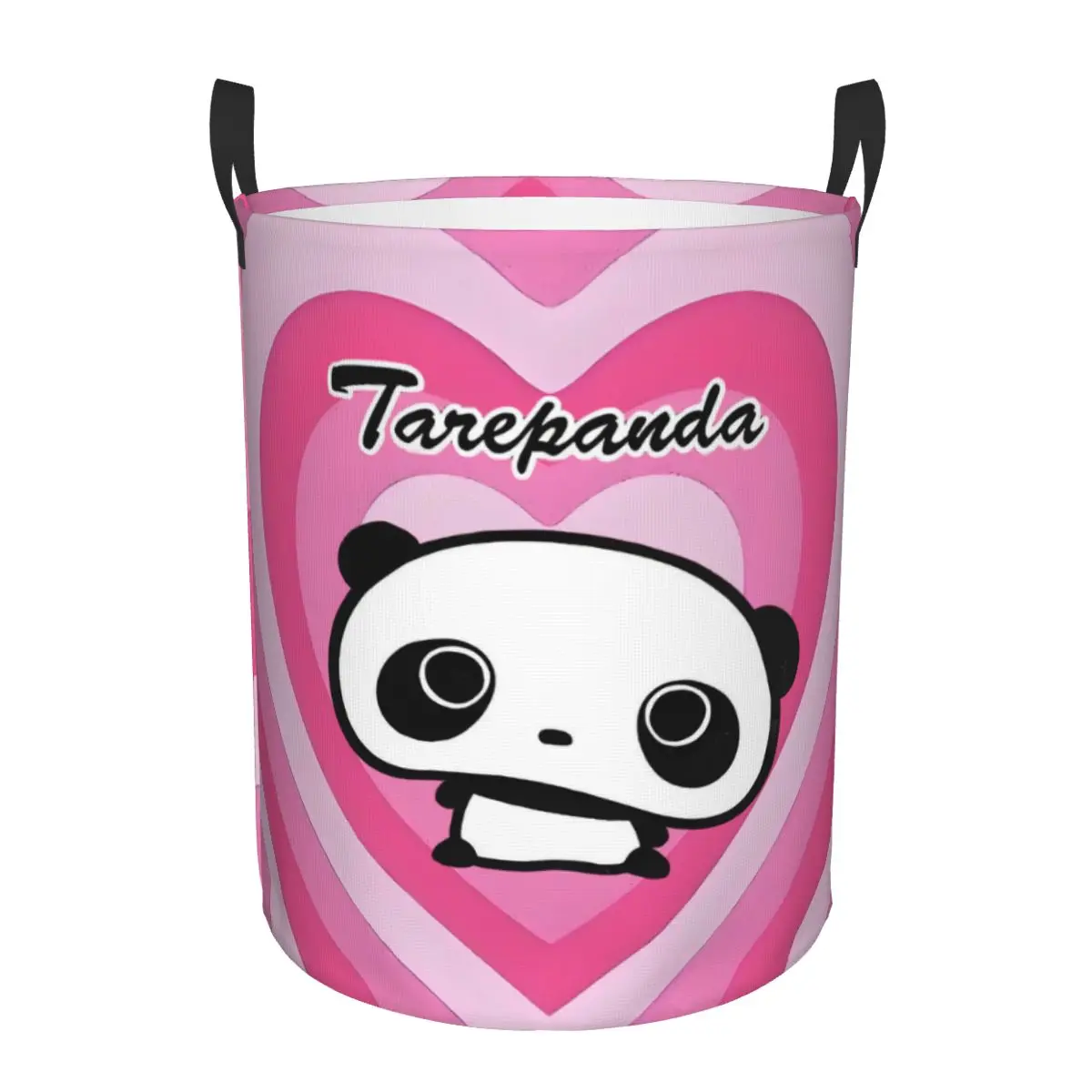 Cartoon Pink Heart Tarepanda Laundry Hamper Large Clothes Storage Basket  Panda Anime Book Socks Bin Organizer for Bathroom